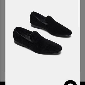 Steve Madden Laight Black Velvet Loafers